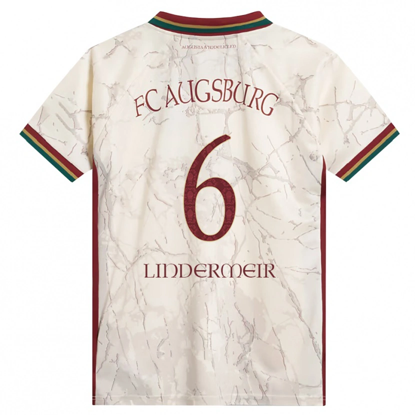 Danxen Donna Maglia Dominik Lindermeir #6 Verde Riso Bianco Borgogna Kit Gara Home 2026/27 Maglietta