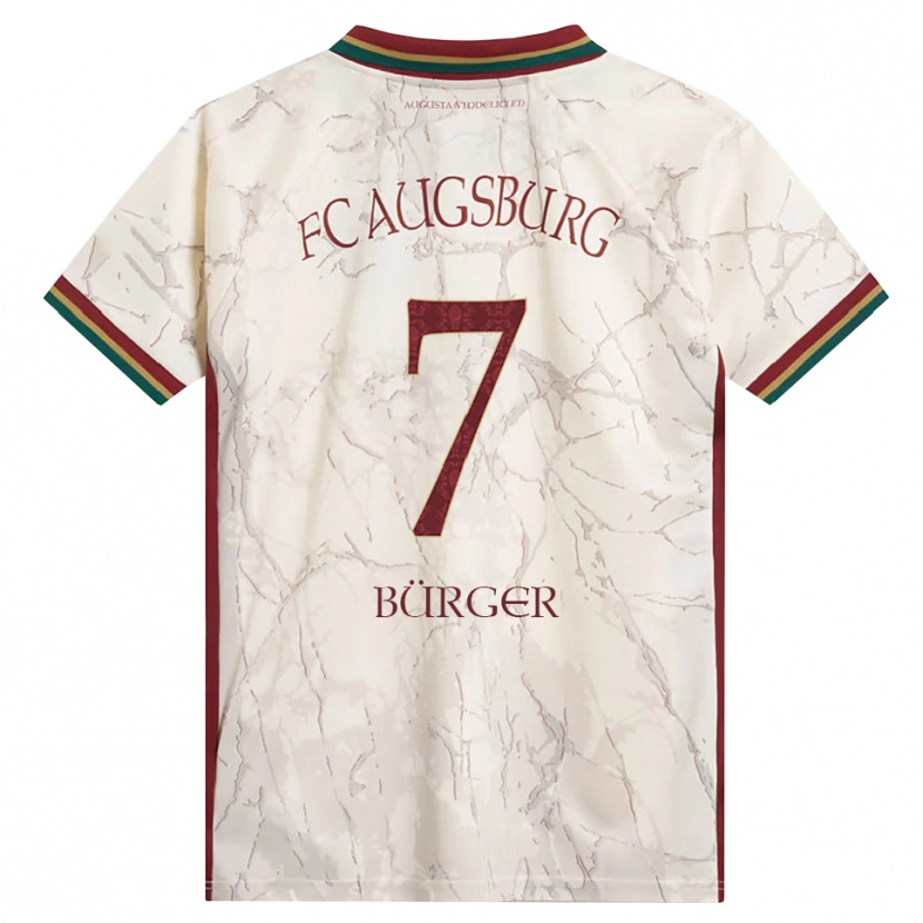 Danxen Donna Maglia Anja Bürger #7 Verde Riso Bianco Borgogna Kit Gara Home 2026/27 Maglietta