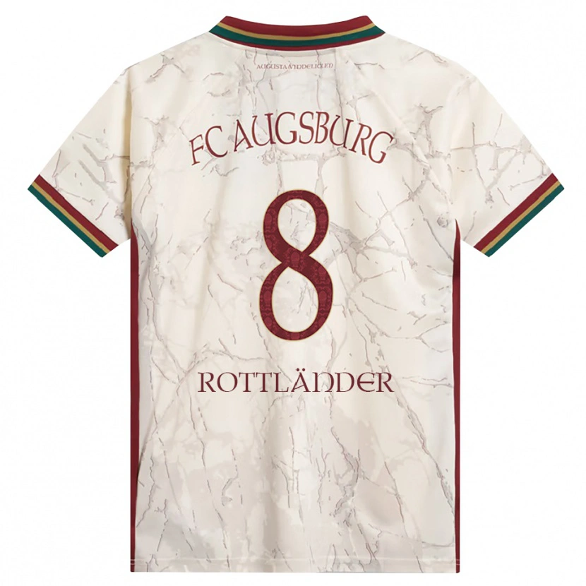 Danxen Donna Maglia Amelie Rottländer #8 Verde Riso Bianco Borgogna Kit Gara Home 2026/27 Maglietta