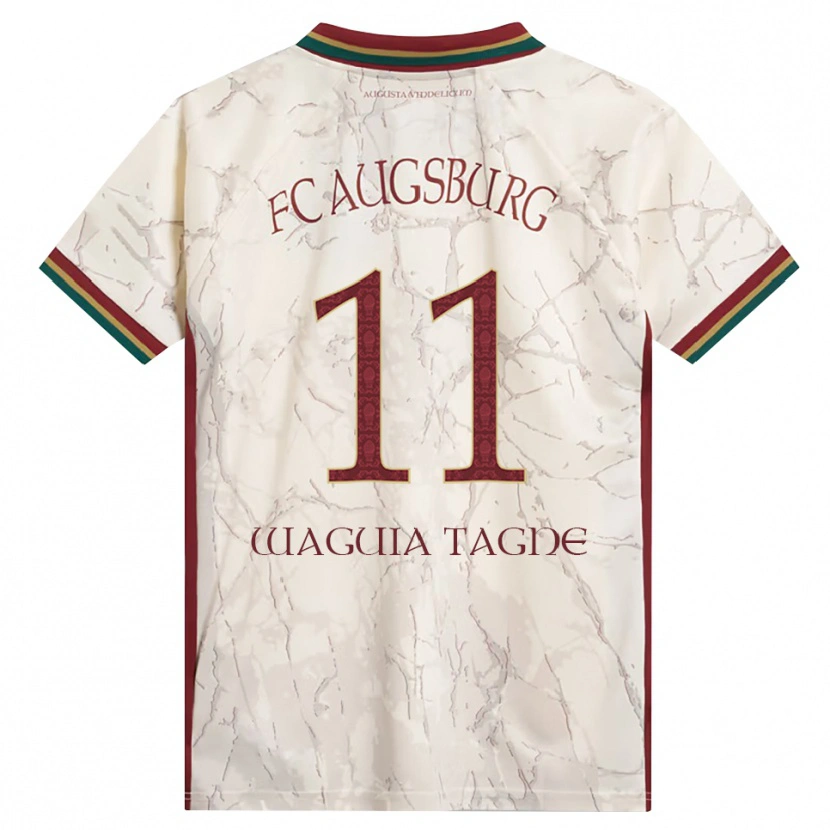 Danxen Donna Maglia Evan Waguia Tagne #11 Verde Riso Bianco Borgogna Kit Gara Home 2026/27 Maglietta