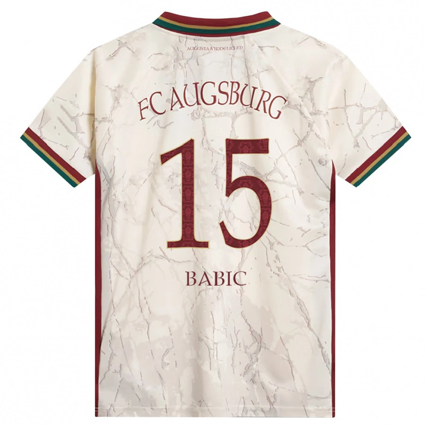 Danxen Donna Maglia David Babic #15 Verde Riso Bianco Borgogna Kit Gara Home 2026/27 Maglietta
