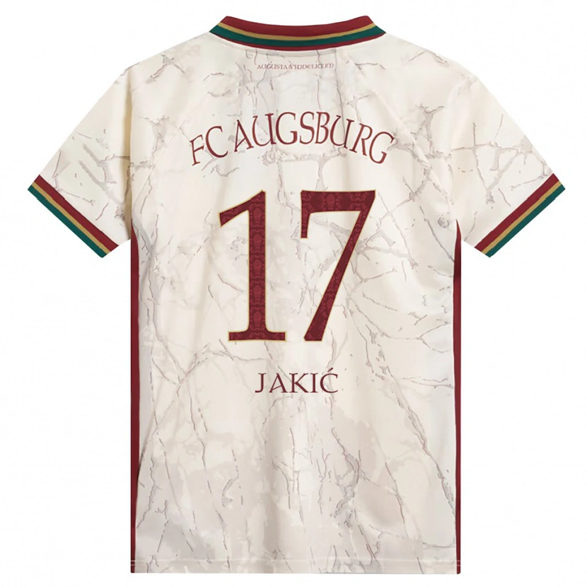 Danxen Donna Maglia Kristijan Jakic #17 Verde Riso Bianco Borgogna Kit Gara Home 2026/27 Maglietta