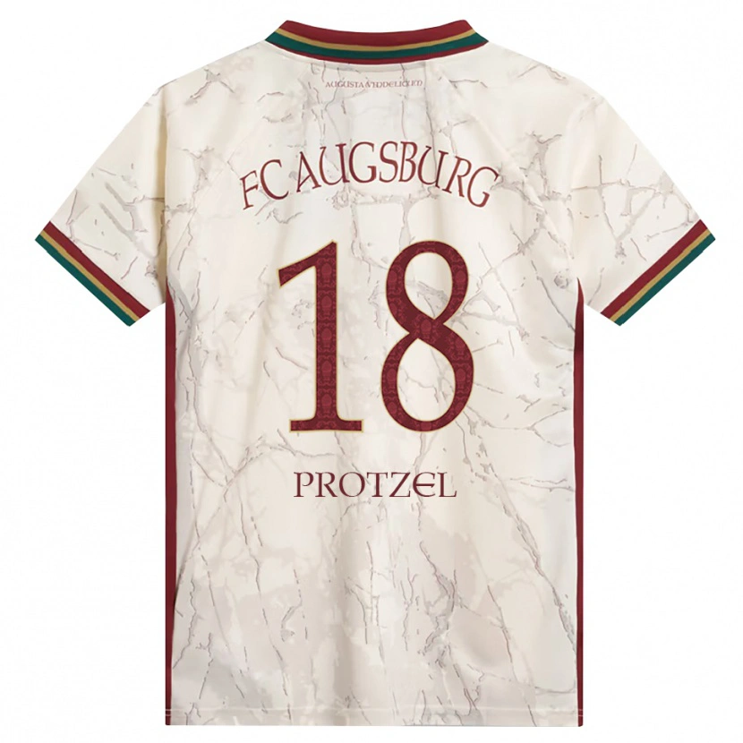 Danxen Donna Maglia Ann-Sophie Protzel #18 Verde Riso Bianco Borgogna Kit Gara Home 2026/27 Maglietta