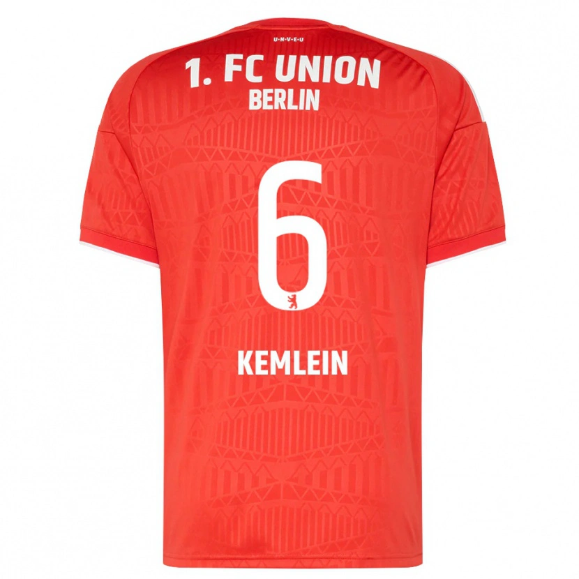 Danxen Donna Maglia Aljoscha Kemlein #6 Rosso Bianco Kit Gara Home 2026/27 Maglietta