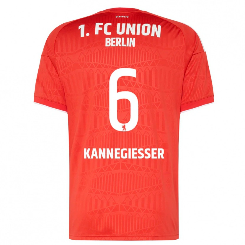 Danxen Donna Maglia Tom Kannegießer #6 Rosso Bianco Kit Gara Home 2026/27 Maglietta