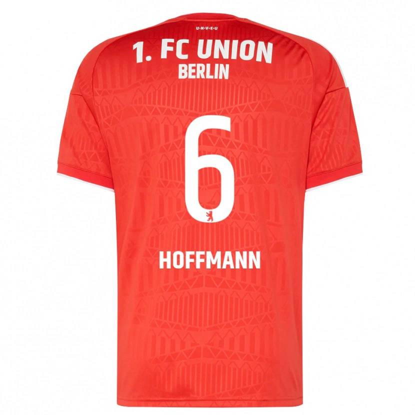 Danxen Donna Maglia Finn Hoffmann #6 Rosso Bianco Kit Gara Home 2026/27 Maglietta