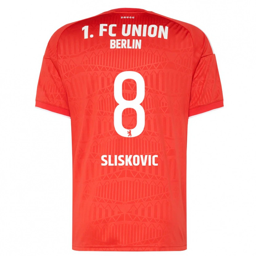 Danxen Donna Maglia Duje Sliskovic #8 Rosso Bianco Kit Gara Home 2026/27 Maglietta