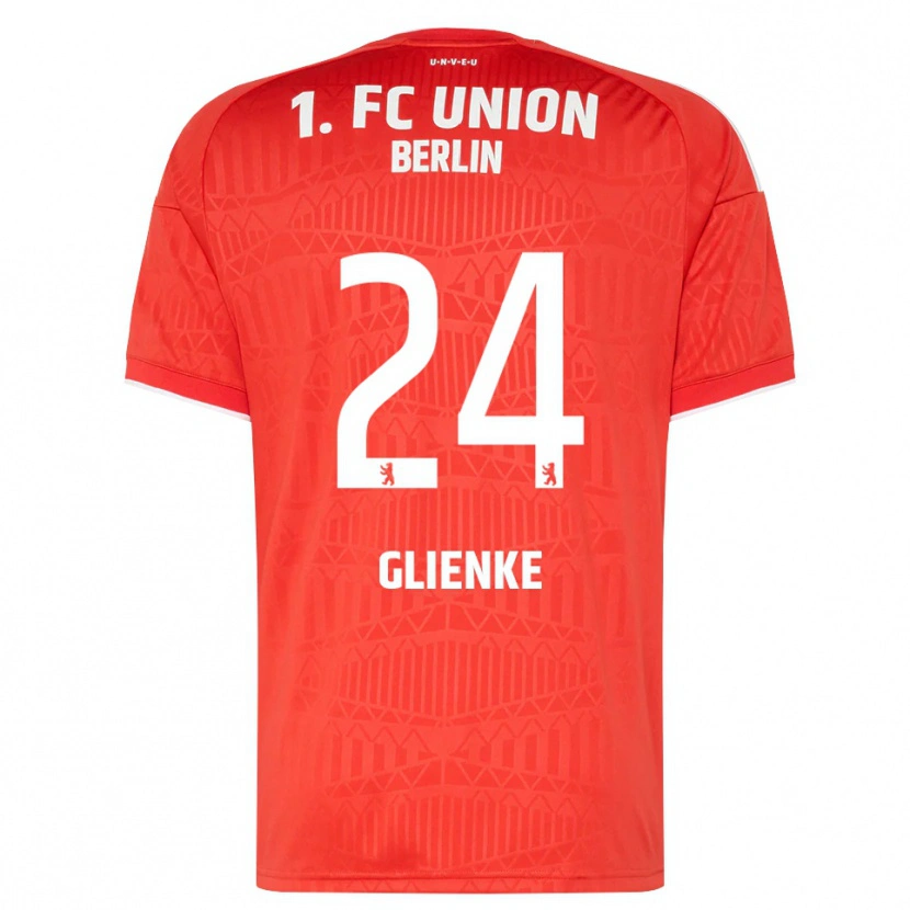 Danxen Donna Maglia Niklas Glienke #24 Rosso Bianco Kit Gara Home 2026/27 Maglietta