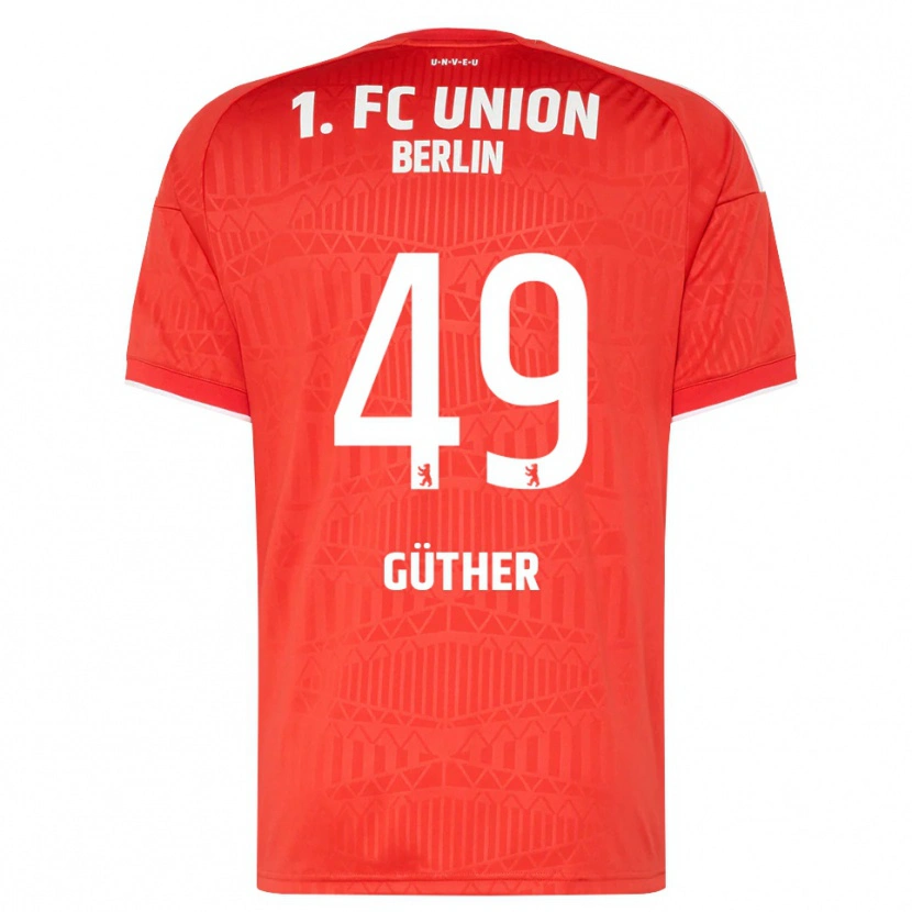 Danxen Donna Maglia Linus Güther #49 Rosso Bianco Kit Gara Home 2026/27 Maglietta