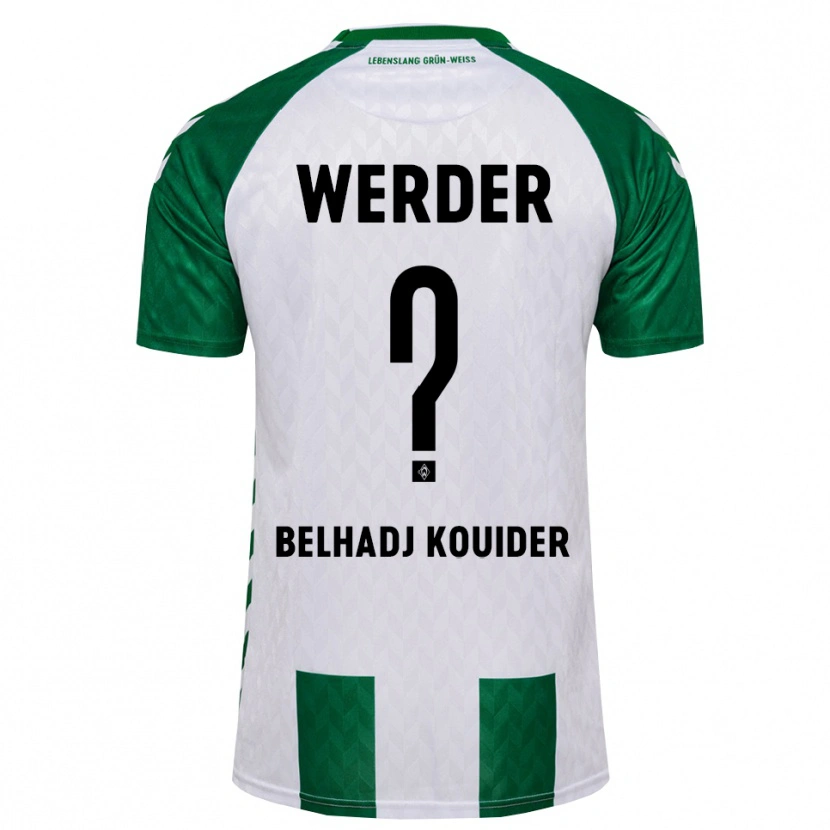Danxen Donna Maglia Mahfoud Belhadj Kouider #0 Verde Bianco Kit Gara Home 2026/27 Maglietta
