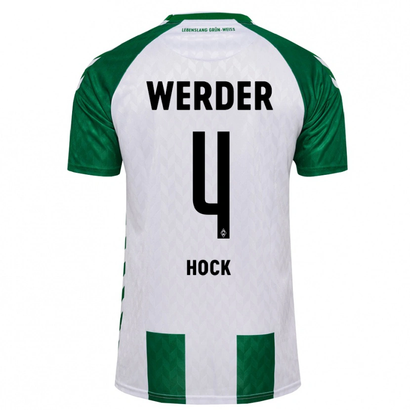 Danxen Donna Maglia Alexander Höck #4 Verde Bianco Kit Gara Home 2026/27 Maglietta