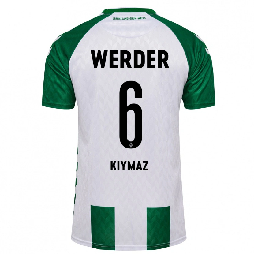 Danxen Donna Maglia Anil Kiymaz #6 Verde Bianco Kit Gara Home 2026/27 Maglietta