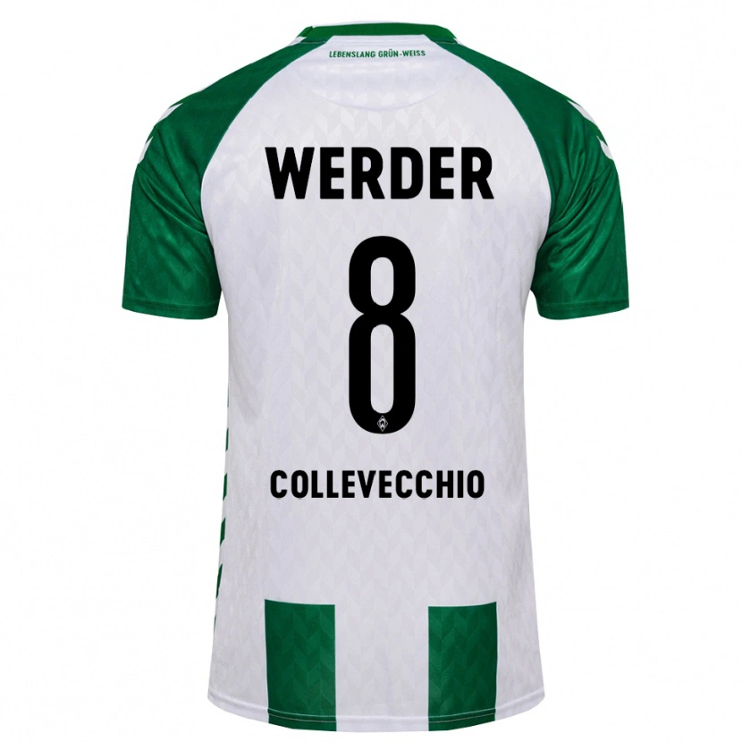 Danxen Donna Maglia Tomás Collevecchio #8 Verde Bianco Kit Gara Home 2026/27 Maglietta