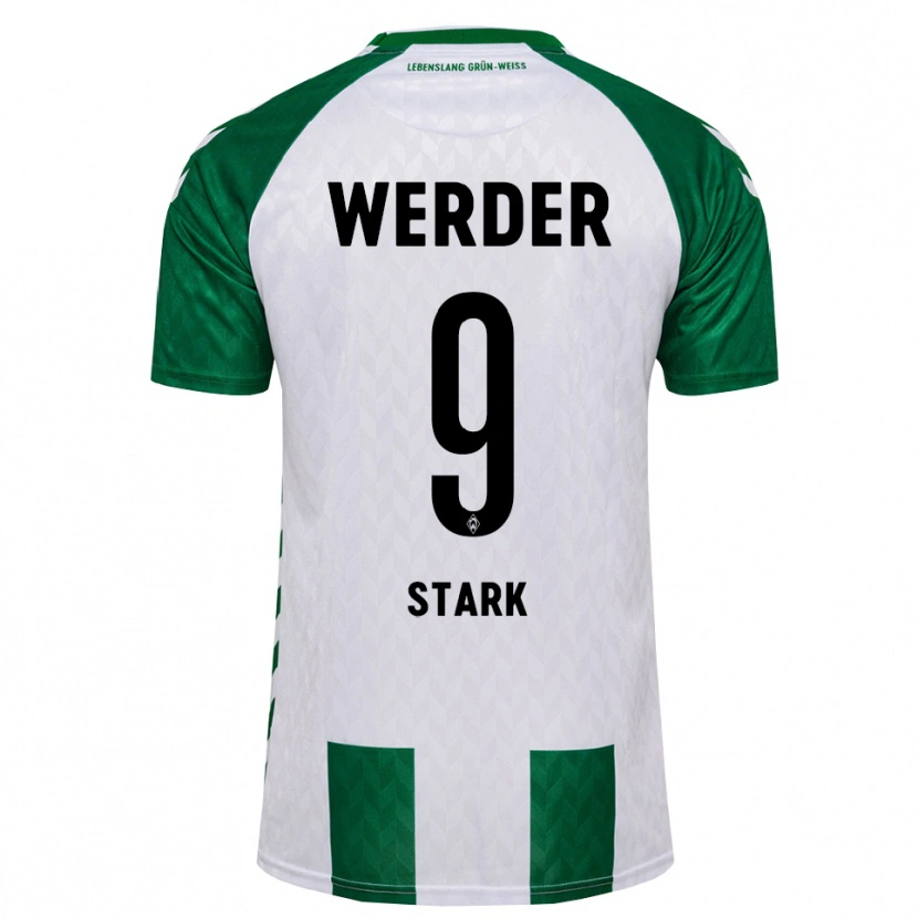 Danxen Donna Maglia Christian Stark #9 Verde Bianco Kit Gara Home 2026/27 Maglietta