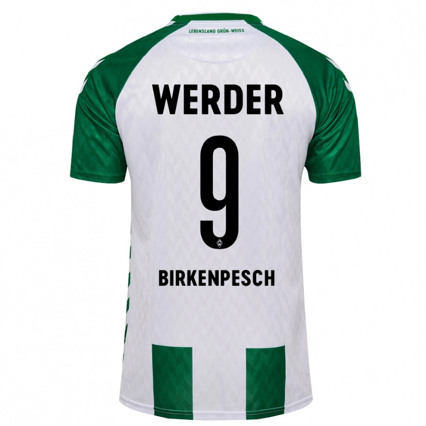 Danxen Donna Maglia Noah Birkenpesch #9 Verde Bianco Kit Gara Home 2026/27 Maglietta