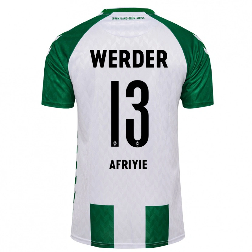 Danxen Donna Maglia Neal Afriyie #13 Verde Bianco Kit Gara Home 2026/27 Maglietta