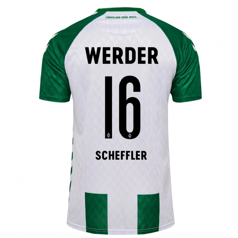 Danxen Donna Maglia Ian Scheffler #16 Verde Bianco Kit Gara Home 2026/27 Maglietta