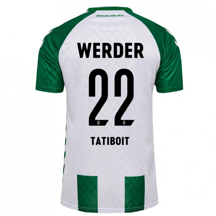 Danxen Donna Maglia Kieran Tatiboit #22 Verde Bianco Kit Gara Home 2026/27 Maglietta