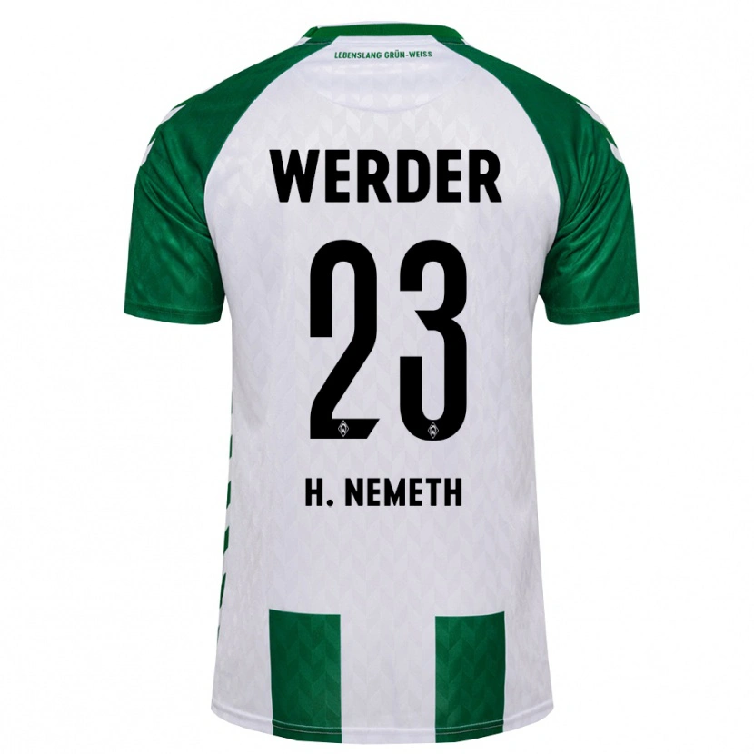 Danxen Donna Maglia Hanna Németh #23 Verde Bianco Kit Gara Home 2026/27 Maglietta