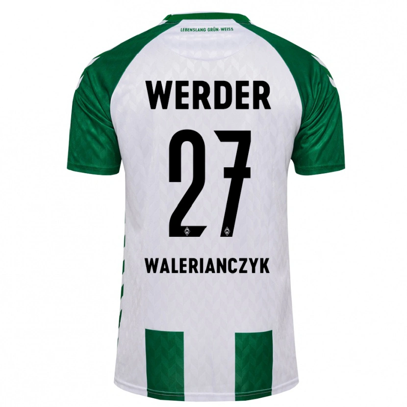 Danxen Donna Maglia Dennis Walerianczyk #27 Verde Bianco Kit Gara Home 2026/27 Maglietta