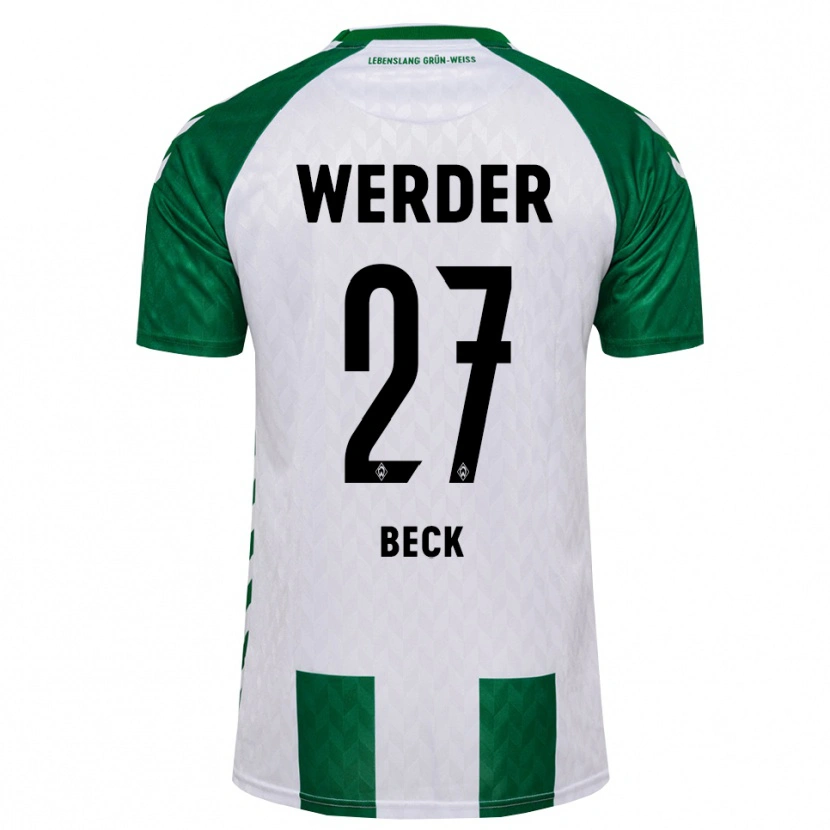 Danxen Donna Maglia Sharon Beck #27 Verde Bianco Kit Gara Home 2026/27 Maglietta