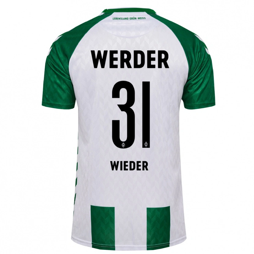 Danxen Donna Maglia Verena Wieder #31 Verde Bianco Kit Gara Home 2026/27 Maglietta