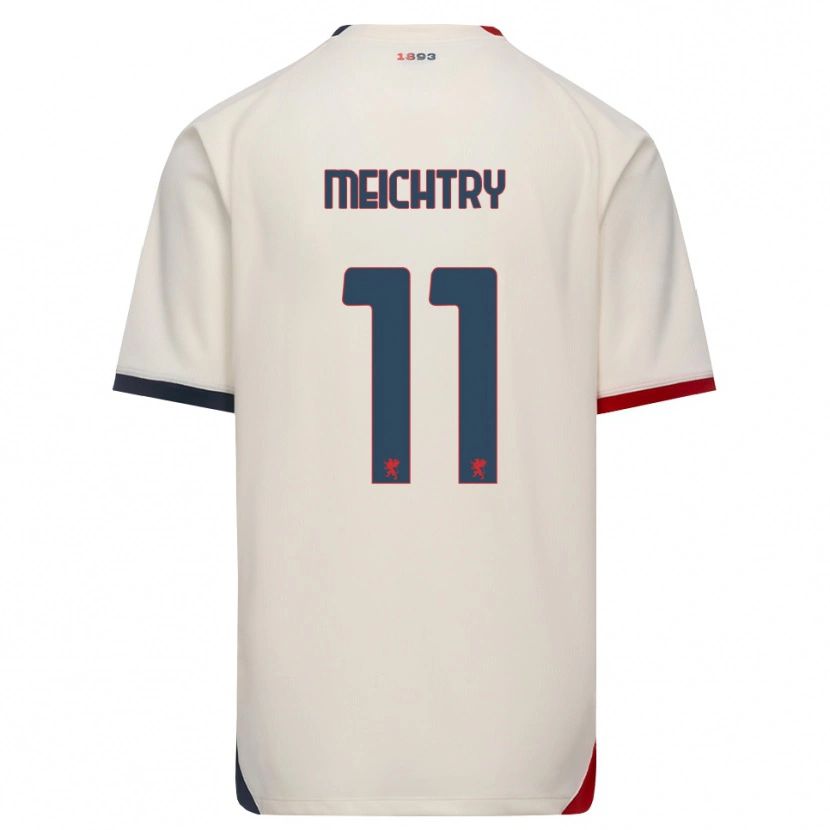 Danxen Donna Maglia Franz-Ethan Meichtry #11 Bianco Avorio Rosso Kit Gara Away 2026/27 Maglietta