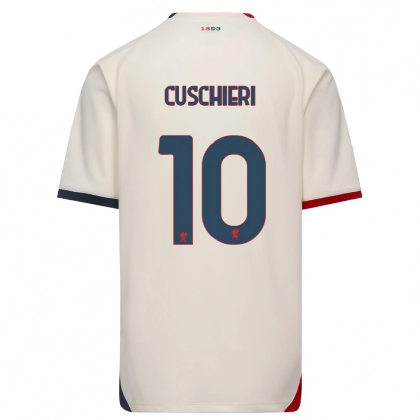 Danxen Donna Maglia Rachel Cuschieri #10 Bianco Avorio Rosso Kit Gara Away 2026/27 Maglietta