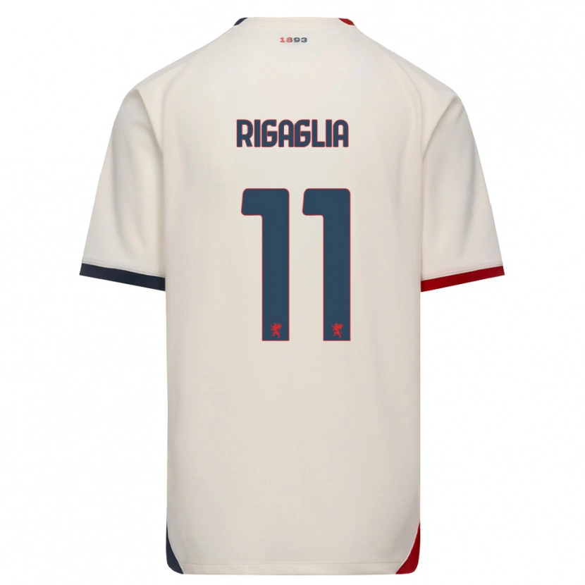 Danxen Donna Maglia Alison Rigaglia #11 Bianco Avorio Rosso Kit Gara Away 2026/27 Maglietta