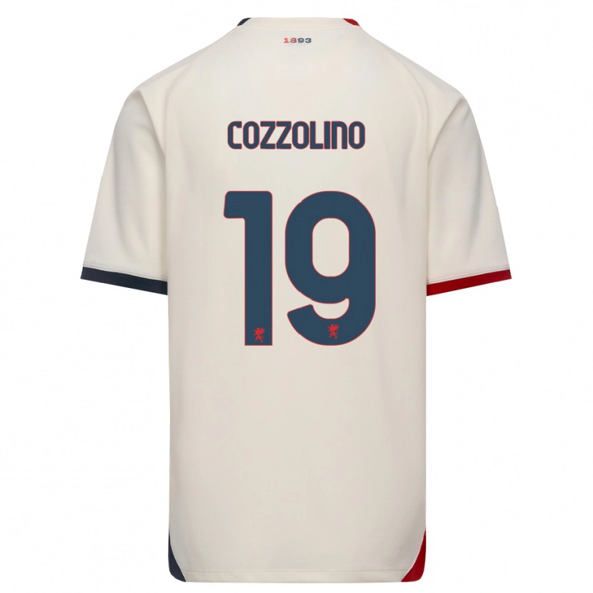 Danxen Donna Maglia Carmine Cozzolino #19 Bianco Avorio Rosso Kit Gara Away 2026/27 Maglietta