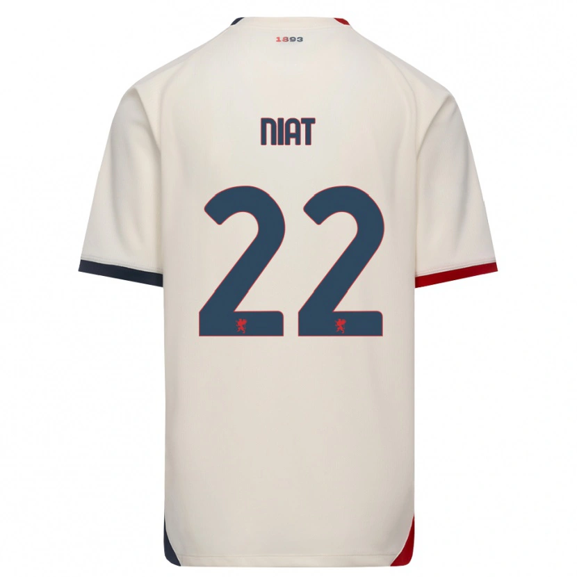 Danxen Donna Maglia Yahvan Niat #22 Bianco Avorio Rosso Kit Gara Away 2026/27 Maglietta