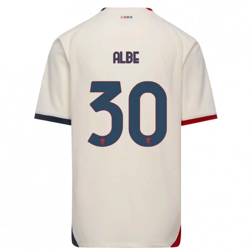 Danxen Donna Maglia Salem Albè #30 Bianco Avorio Rosso Kit Gara Away 2026/27 Maglietta