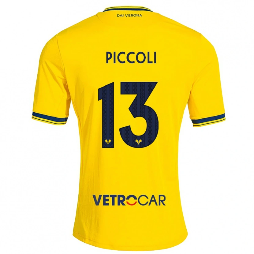 Danxen Donna Maglia Thomas Piccoli #13 Giallo Rosso Kit Gara Away 2026/27 Maglietta