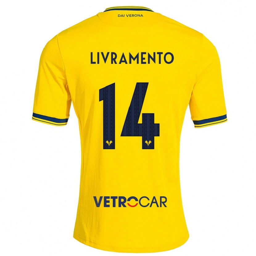 Danxen Donna Maglia Dailon Livramento #14 Giallo Rosso Kit Gara Away 2026/27 Maglietta
