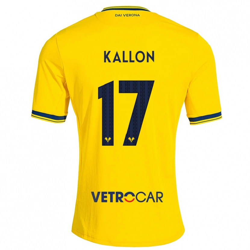 Danxen Donna Maglia Yayah Kallon #17 Giallo Rosso Kit Gara Away 2026/27 Maglietta