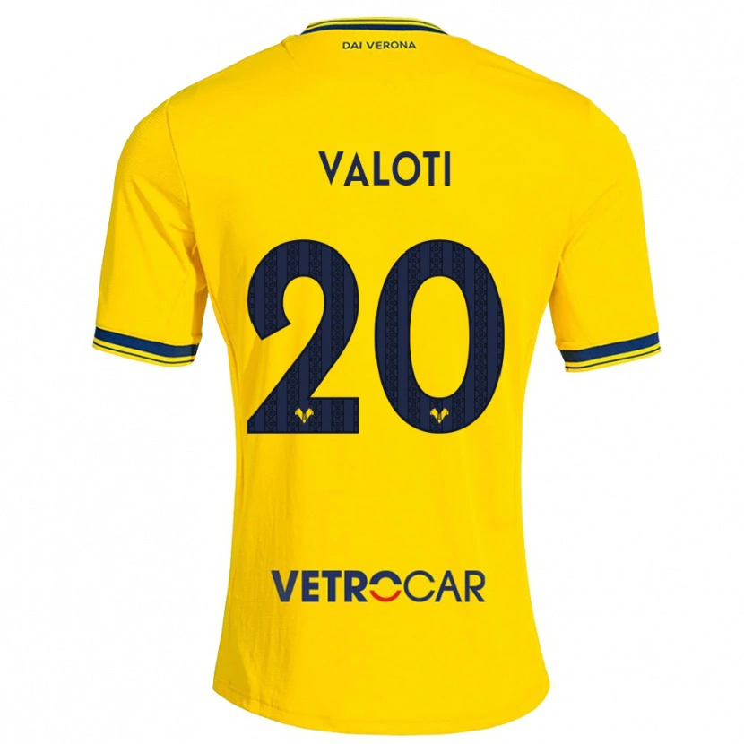 Danxen Donna Maglia Alessandro Valoti #20 Giallo Rosso Kit Gara Away 2026/27 Maglietta