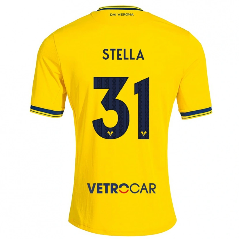 Danxen Donna Maglia Kevin Stella #31 Giallo Rosso Kit Gara Away 2026/27 Maglietta