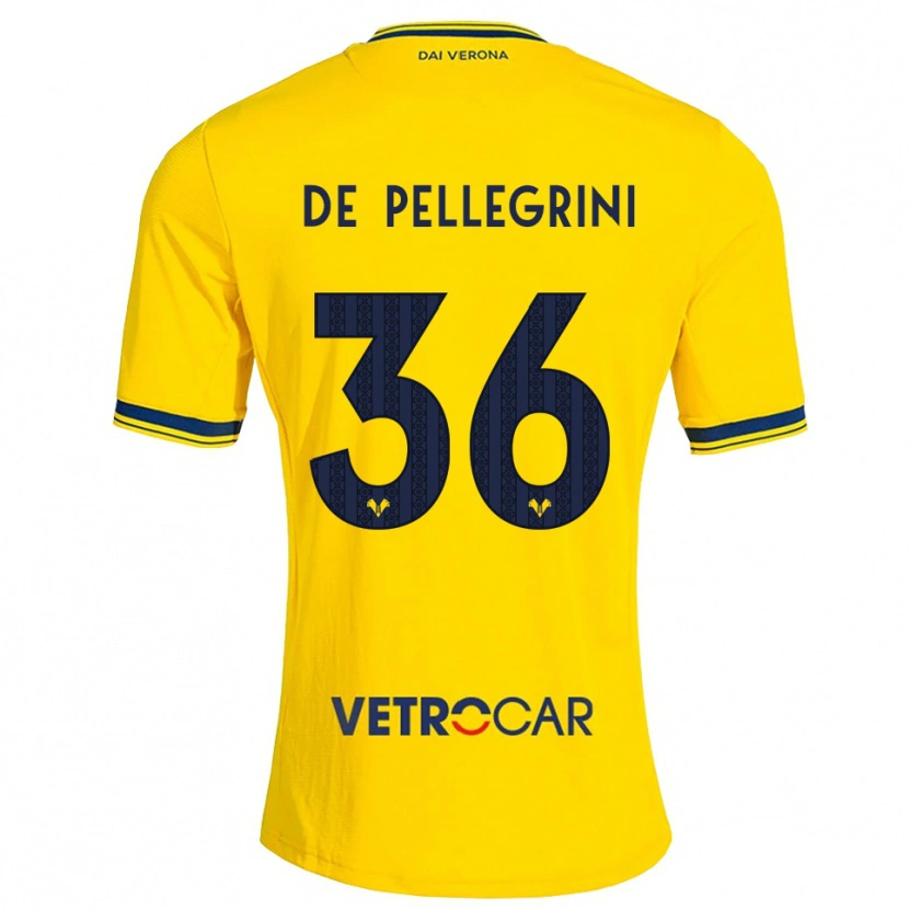 Danxen Donna Maglia Erika De Pellegrini #36 Giallo Rosso Kit Gara Away 2026/27 Maglietta