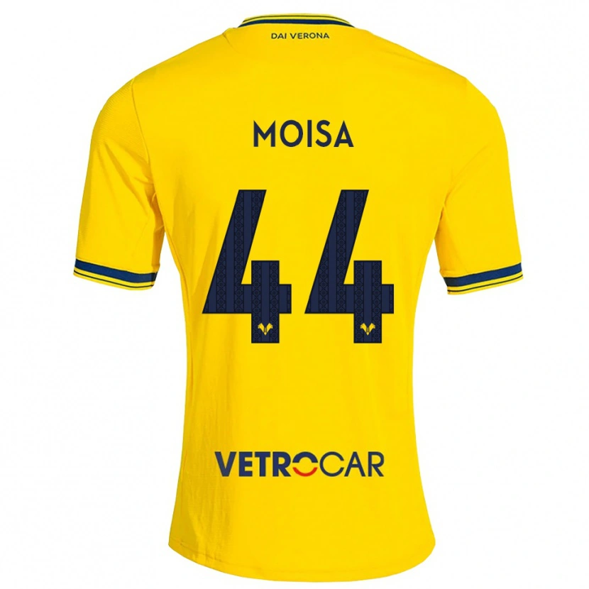 Danxen Donna Maglia Davide Moisa #44 Giallo Rosso Kit Gara Away 2026/27 Maglietta