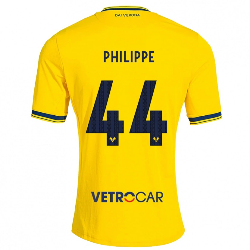 Danxen Donna Maglia Mathis Philippe #44 Giallo Rosso Kit Gara Away 2026/27 Maglietta