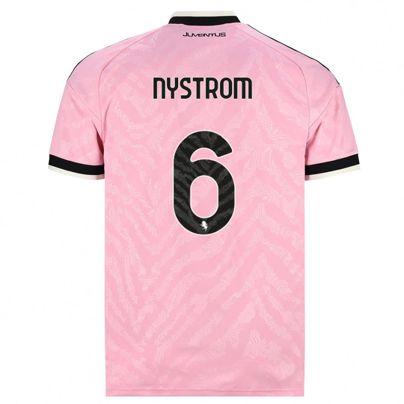 Danxen Donna Maglia Paulina Nyström #6 Rosa Nero Kit Gara Away 2026/27 Maglietta
