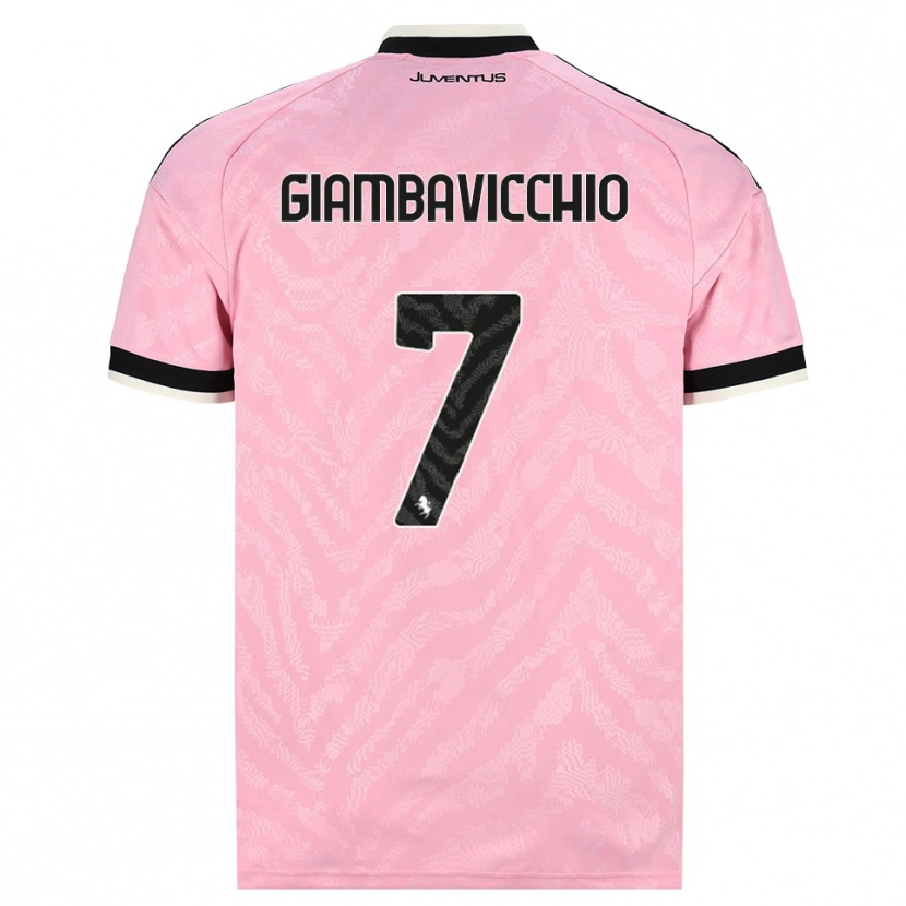 Danxen Donna Maglia Franco Giambavicchio #7 Rosa Nero Kit Gara Away 2026/27 Maglietta