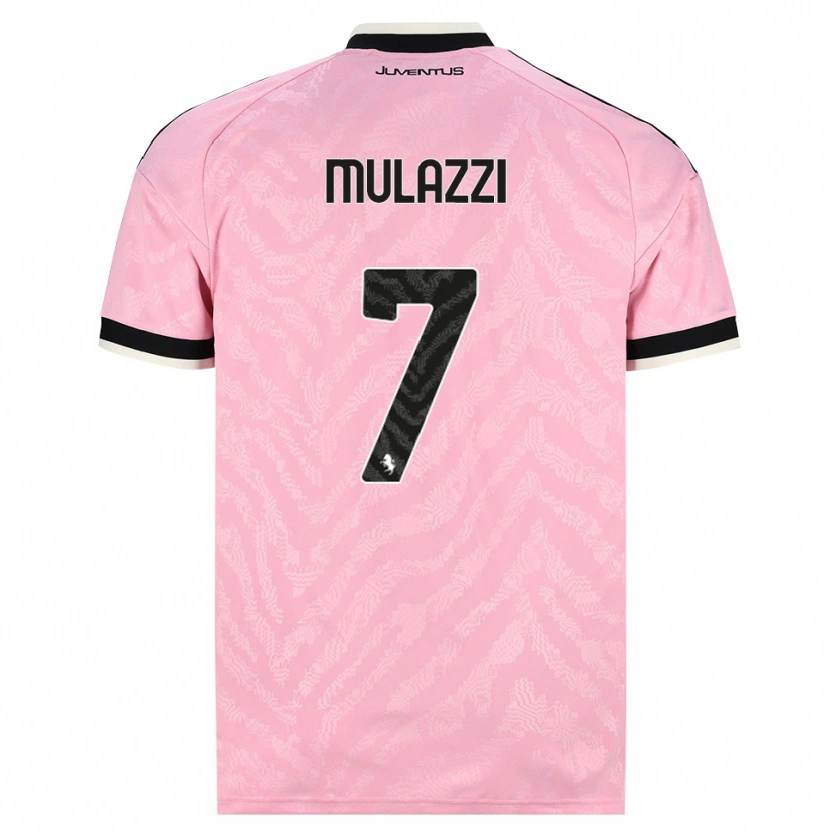 Danxen Donna Maglia Gabriele Mulazzi #7 Rosa Nero Kit Gara Away 2026/27 Maglietta