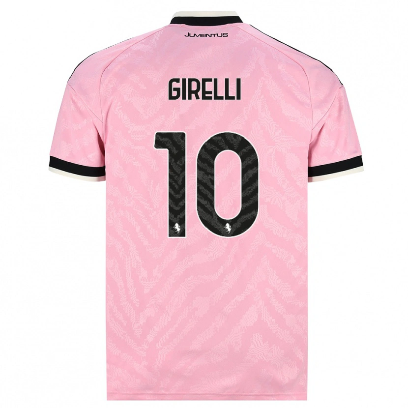 Danxen Donna Maglia Cristiana Girelli #10 Rosa Nero Kit Gara Away 2026/27 Maglietta