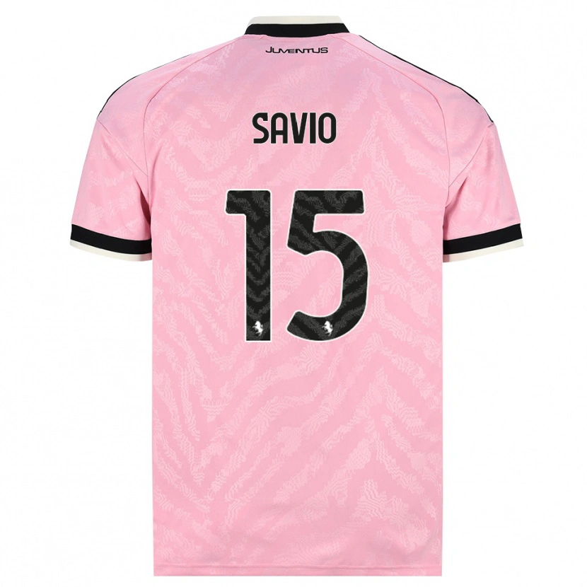 Danxen Donna Maglia Federico Savio #15 Rosa Nero Kit Gara Away 2026/27 Maglietta