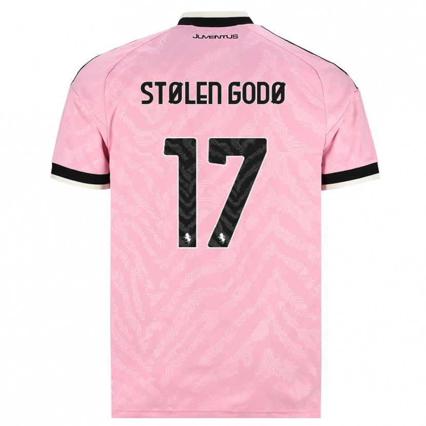 Danxen Donna Maglia Emma Stølen Godø #17 Rosa Nero Kit Gara Away 2026/27 Maglietta