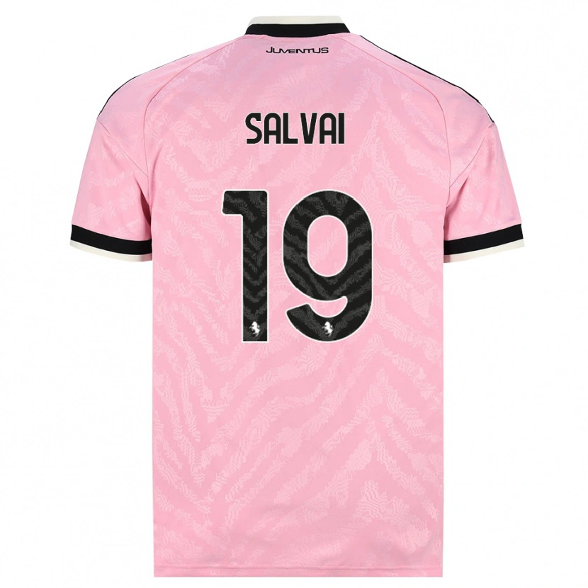 Danxen Donna Maglia Pietro Salvai #19 Rosa Nero Kit Gara Away 2026/27 Maglietta