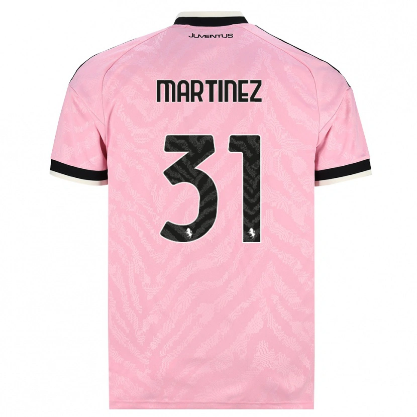 Danxen Donna Maglia Bruno Martinez #31 Rosa Nero Kit Gara Away 2026/27 Maglietta