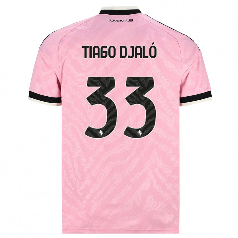 Danxen Donna Maglia Tiago Djalo #33 Rosa Nero Kit Gara Away 2026/27 Maglietta