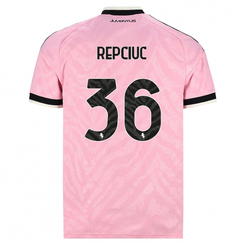Danxen Donna Maglia Gabriel Repciuc #36 Rosa Nero Kit Gara Away 2026/27 Maglietta